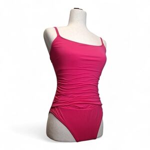 La Blanca Pink Swim Bodysuit